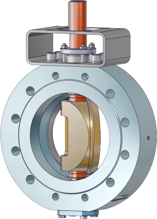 TE BTF - WHP - Tříexcentrická uzavírací klapka pro těžké provozy
