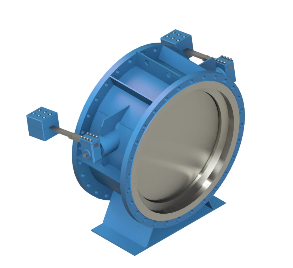 C095 - Zpětná klapka s protizávažím